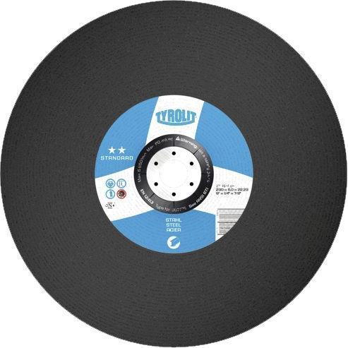 Tyrolit, Schleifmittel, Standard Schruppscheibe (Schleifscheibe) ø 115x6 mm für Metall Form 27