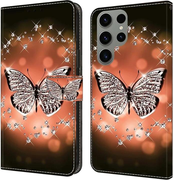 Actual product image Cover-Discount 3D effect Crystal Butterfly case (Samsung Galaxy S24 Ultra)
