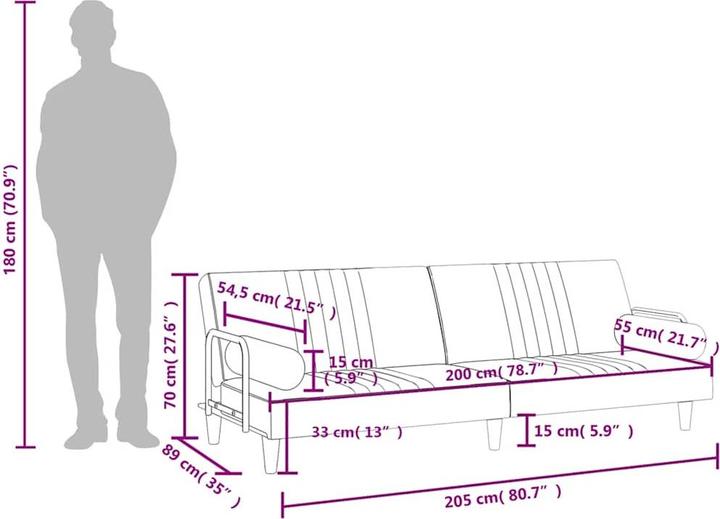 Immagine prodotto vidaXL Salma (Divano letto)