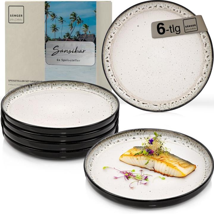 Actual product image Sänger Geschirr Speiseteller Set Sansibar (6x, 26 cm)