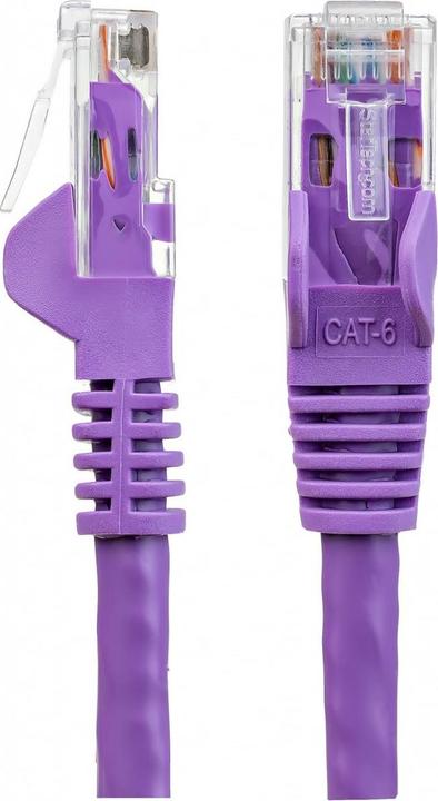 Actual product image StarTech 3m Cat6 Snagless RJ45 Ethernet Network Cable - Purple - 3m Cat 6 UTP Cable (U/UTP, CAT6, 3 m)