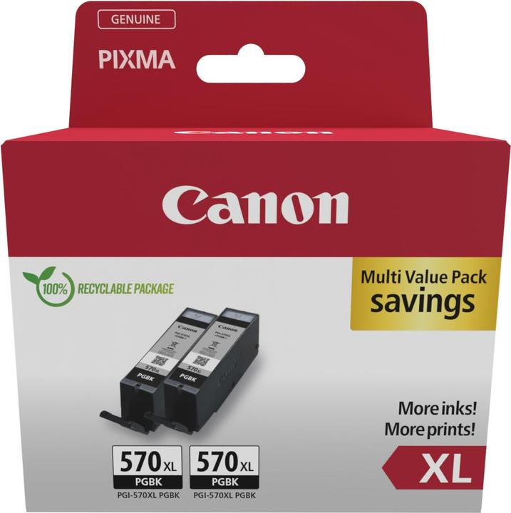 Produktbild Canon PGI-570XL Ink Cartridge BK TWIN (BK)