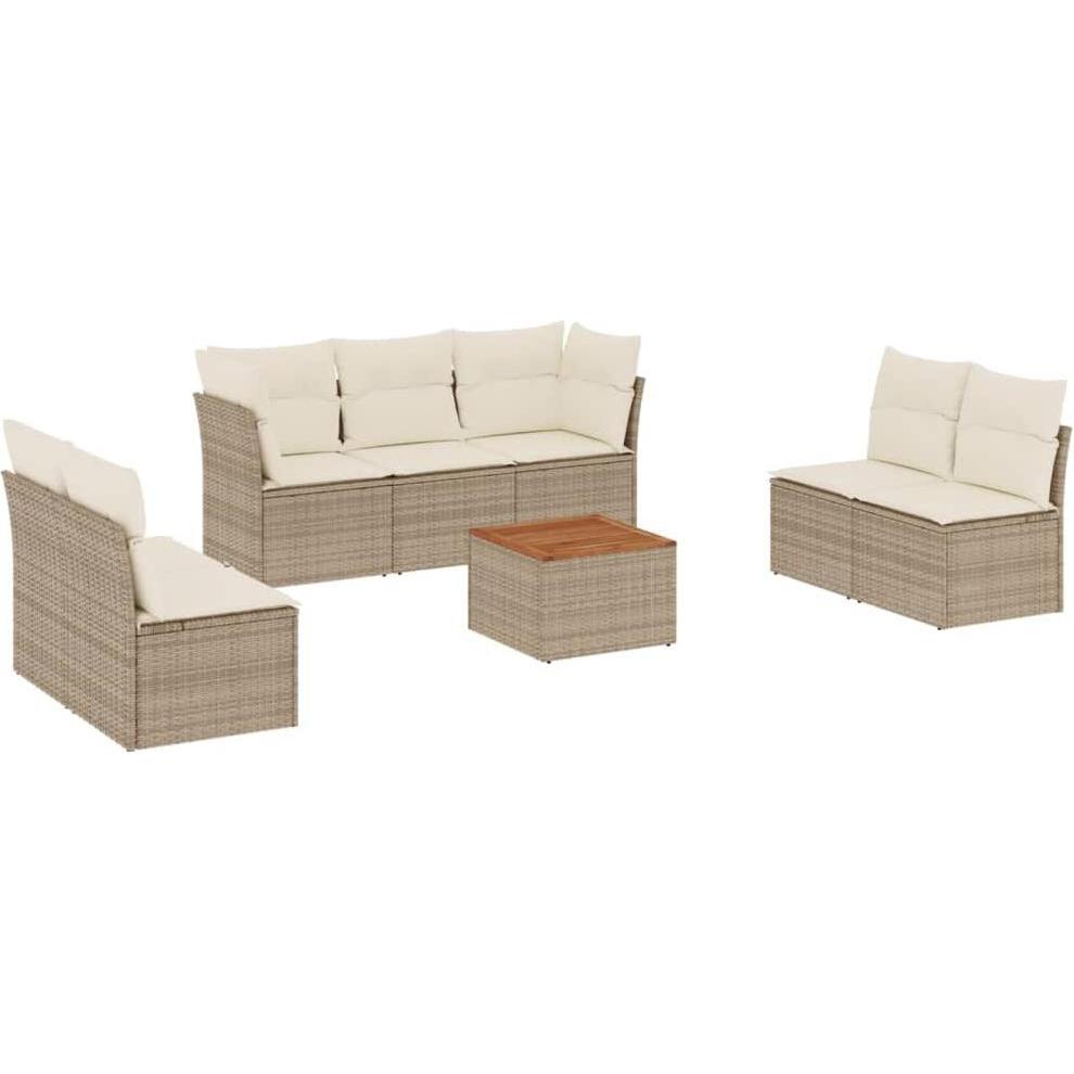 VidaXL, Gartenlounge, 10-tlg. Garten-Lounge-Set mit Kissen