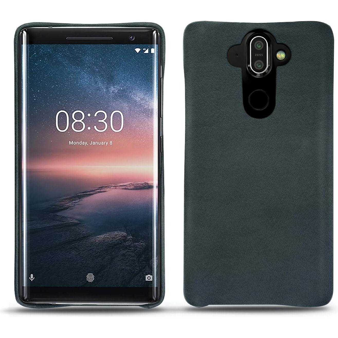 Noreve Lederschutzhülle (Nokia X), Smartphone Hülle, Blau