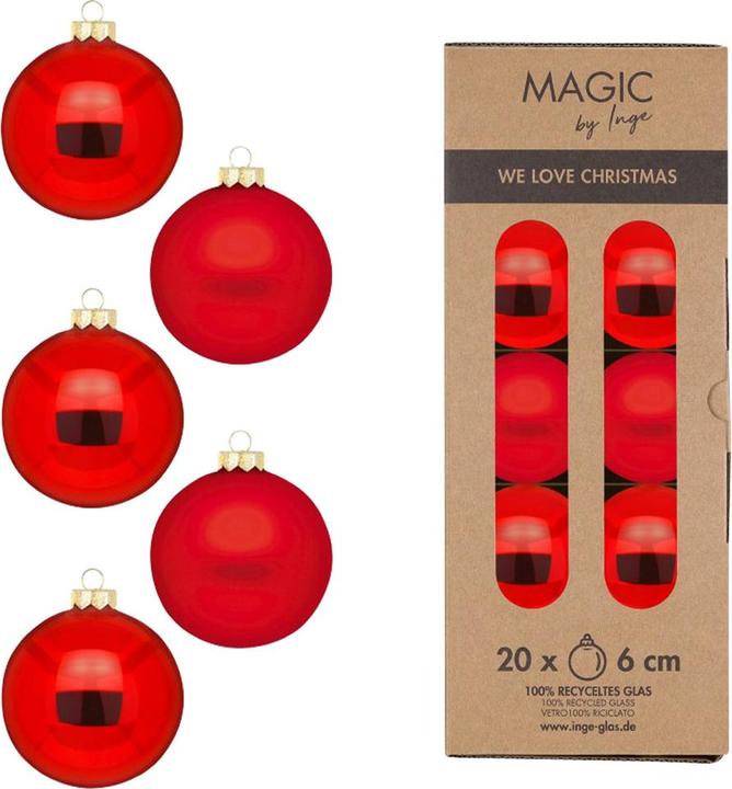 Image du produit Inge’s Glas Christmas Decor Boules de Noël (20 x)