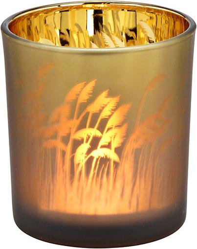 G. Wurm Photophore herbe de la pampa 8 cm, brun doré (1 x, 8 x 7 cm)