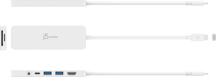 Actual product image j5Create JCD373-N (USB-C, 7 ports)