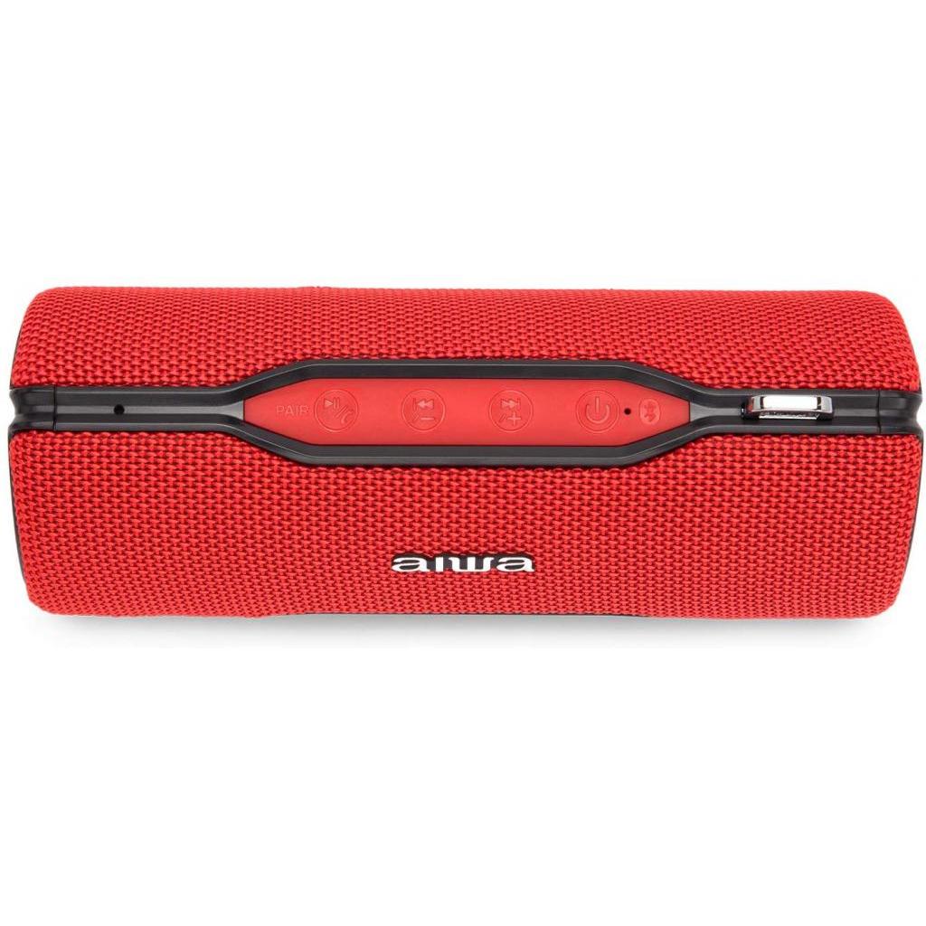 Thumbnail - Aiwa BST-500 (8 h, Akkubetrieb), Bluetooth Lautsprecher, Rot, Schwarz