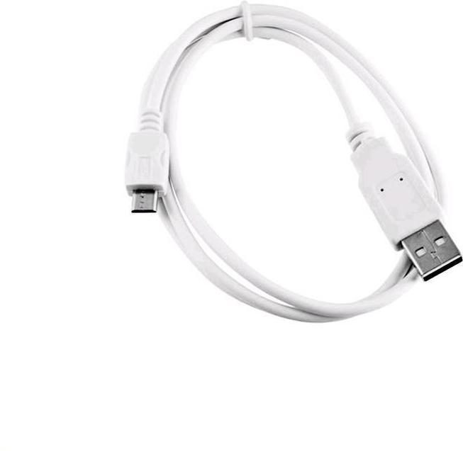 C-Tech Câble USB 2.0 AM/Micro, 1m, blanc (1 m, USB 2.0)