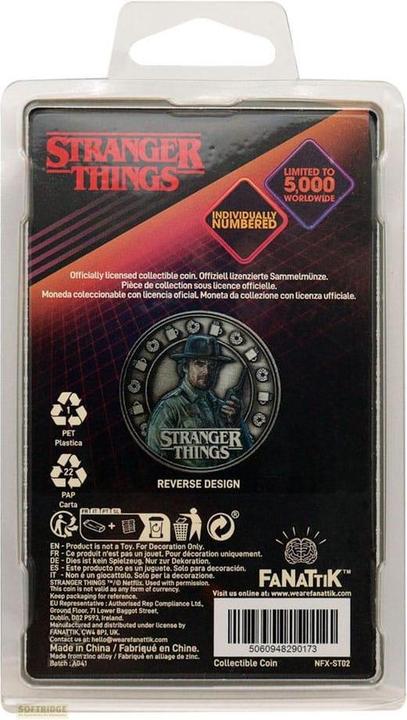 Actual product image Fanattik Stranger Things collectible coin Eleven & Hopper 4 cm