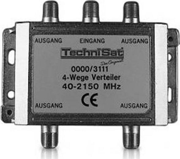 Image du produit TechniSat Répartiteur 4 voies, 40-2150MHz (Répartiteur)