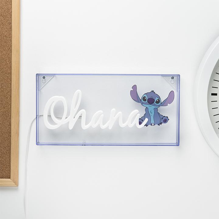 Actual product image Paladone Products LILO & STITCH - Ohana - Lamp Led Neon 15.5x30.5cm