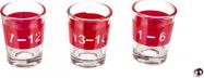 Actual product image Ootb Out of the blue Electronic Alcoholic Game Roulette with 6 Shot Glasses, Multi-Coloured, D: approx.
