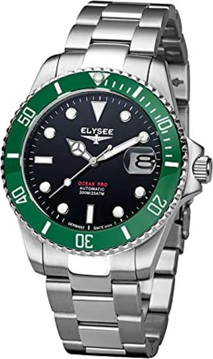 Elysee Ocean PRO Ceramic Date Display Luminous Hands and Indices (Diving watch, 40 mm)