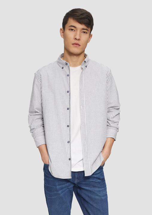 Produktbild S.Oliver Hemd Regular Fit: Gestreiftes Oxford-Hemd (XL)