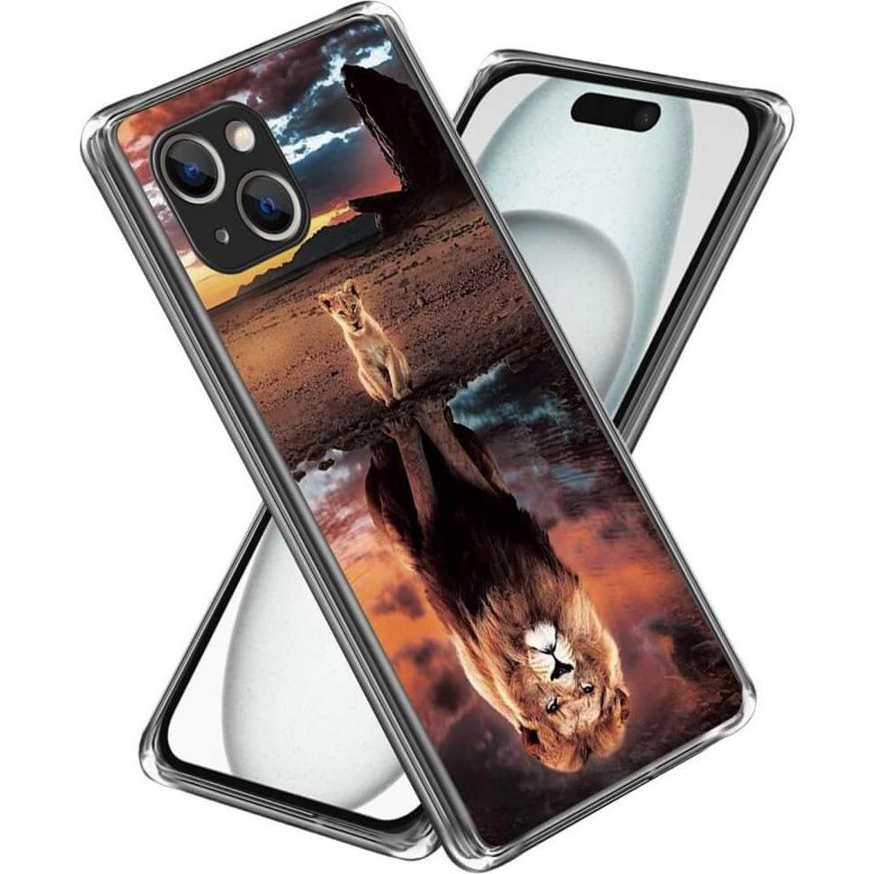 Cover-Discount iPhone 15 Plus - Cover Handyhülle IMD Löwe (Apple iPhone 15 Plus), Smartphone Hülle