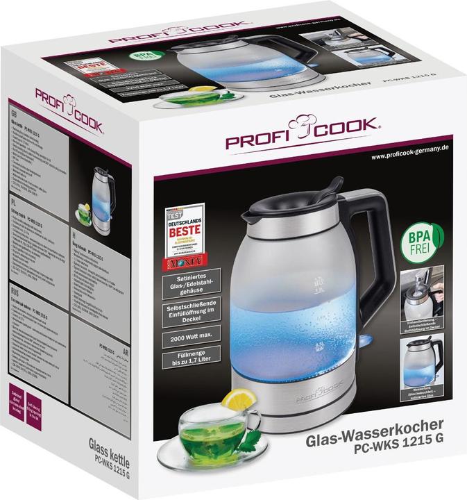 Immagine prodotto Proficook PCWKS 1215 G Bollitore in vetro (1.70 l)