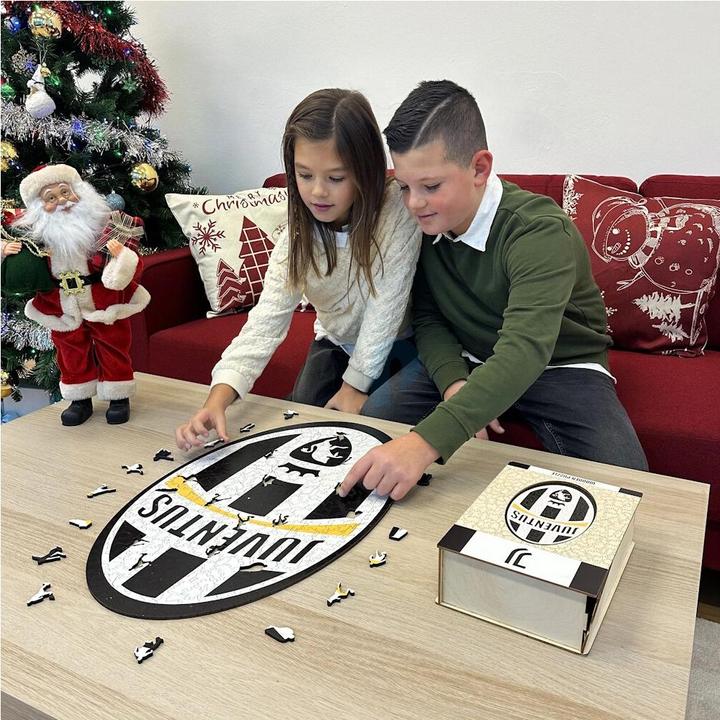 Image du produit Iconic Juventus FC - Logo Rétro - Puzzle en Bois Taille S (150 Pièces) (150 pièces)