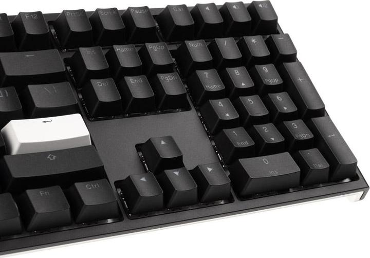 Actual product image Ducky ONE 2 Backlit PBT Gaming Keyboard, MX-Speed-Silver, RGB LED - black (US) (US, Cable)