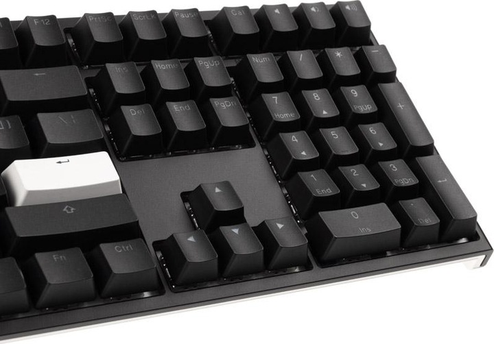 Produktbild Ducky ONE 2 Backlit PBT Gaming Tastatur, MX-Speed-Silver, RGB LED - schwarz (US) (US, Kabelgebunden)