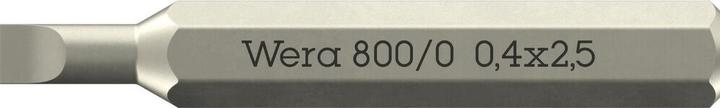 Produktbild Wera 800 Micro Bits 0,40 x 2,5 x 30mm (Schraubschlitz)