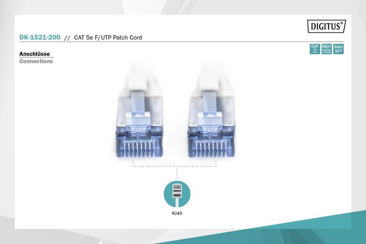 Image du produit Digitus Câble réseau (F/UTP, CAT5e, 20 m)