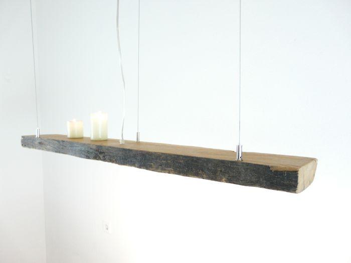 Image du produit Peka-Ideen rustikale LED Hängelampe antik Balken, 106cm (1300 lm)