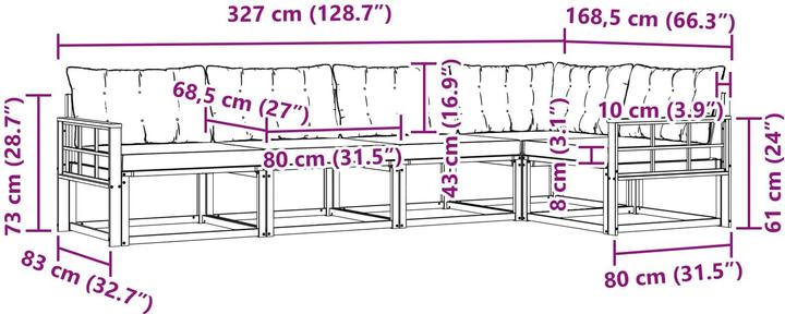 Produktbild vidaXL Gartenmöbel Set
