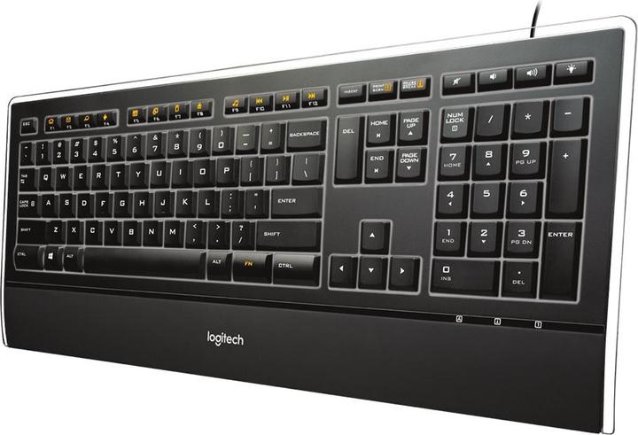 Actual product image Logitech Illuminated Keyboard K740 (US, Cable)