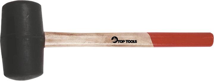 Actual product image TOP Rubber mallet with wooden handle 350g 260mm (02A320) (350 g)