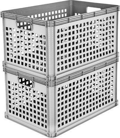 Produktbild keeeper Aufbewahrungskorb "robert", 64 Liter, nordic-grey (1 x, 60 x 40 x 32 cm)