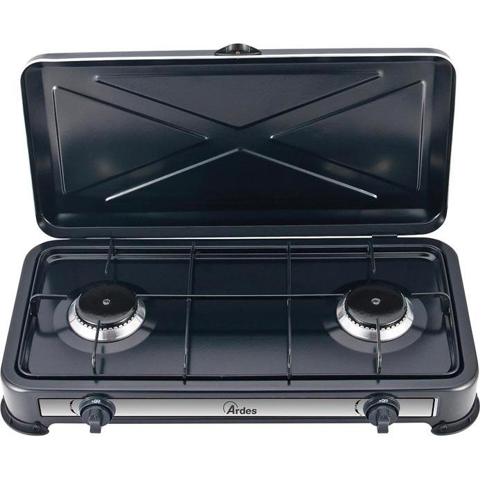 Poly Pool AR1FG02, Piano cottura portatile, Nero