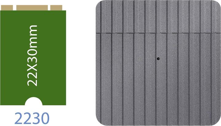 Productafbeelding Renkforce RF-6332596 M.2 behuizing voor harde schijf M.2 2230 USB-C® USB 3.2 (Gen 2) (M.2 2230)