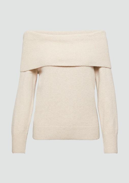 Immagine prodotto S.Oliver Strickpullover Off-Shoulder Strickpullover mit Rippbündchen (44)