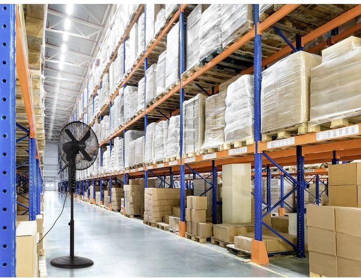 Produktbild Sygonix Standventilator 50 W (Ø x H) 440 mm x 1300 mm Schwarz mit Fernbedienun (65.70 dB)