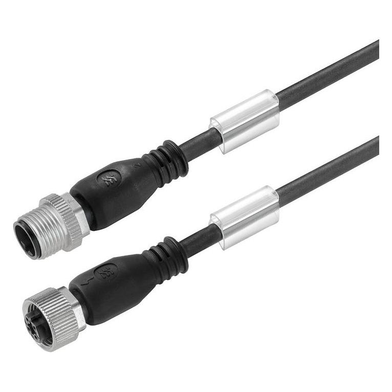 Weidmüller 1906300900 Sensor-/Aktor-Steckverbinder konfektioniert M12 Stecker gerade Buchse, Elektronikkabel + Stecker