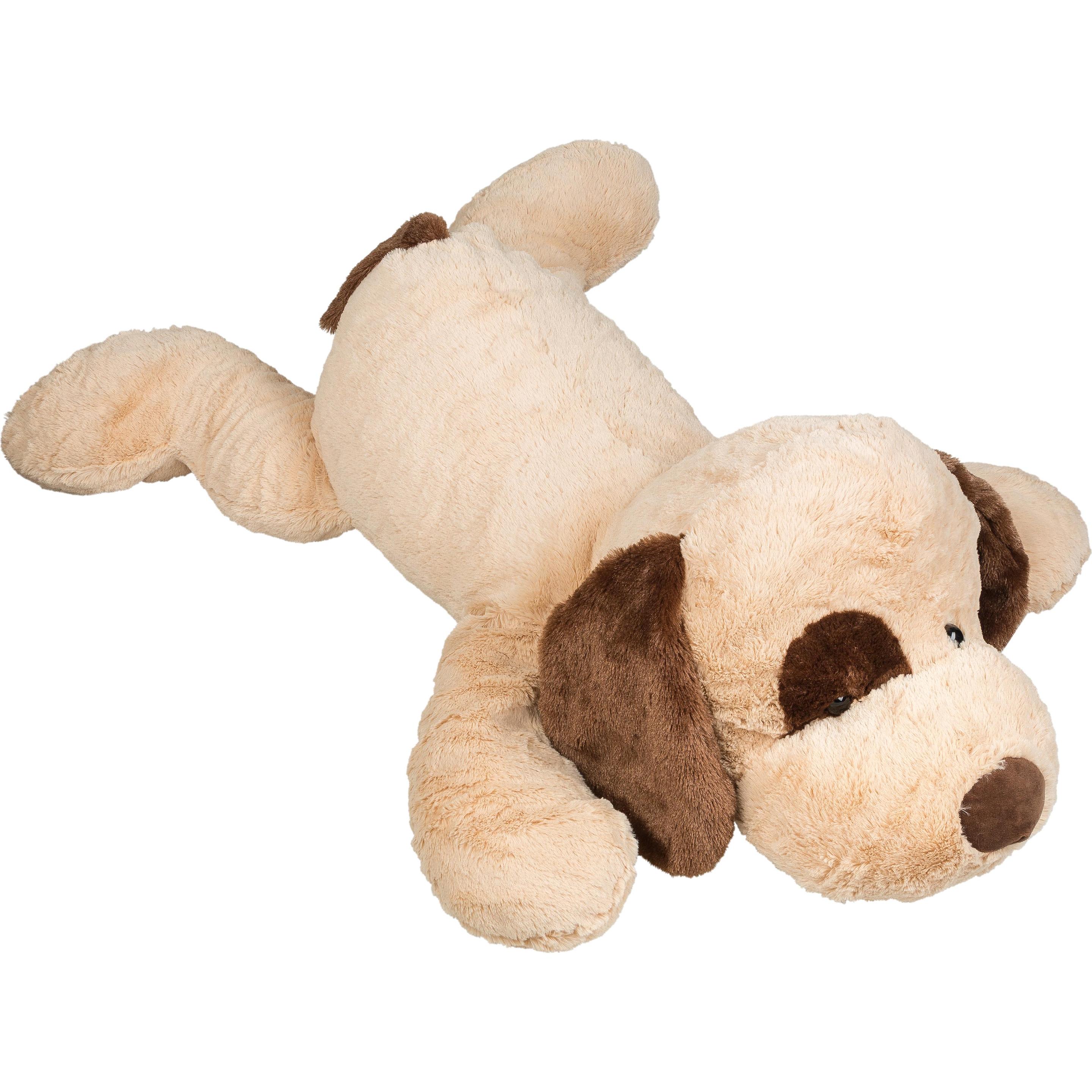 Idena Plüsch Hund XXL 100cm hellbraun