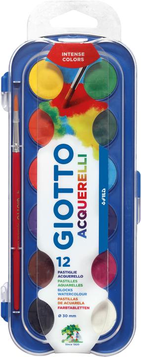 Image du produit Giotto Boîte de couleurs 12 Colour Blocks multicolore (30 ml)