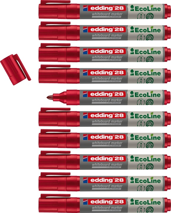 Produktbild Edding Whiteboard Marker 28 EcoLine (Rot, 3 mm, 1 x)