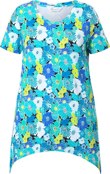 Immagine prodotto Miamoda T-Shirt, A-Linie, Blumenmuster, Zipfelsaum (42)
