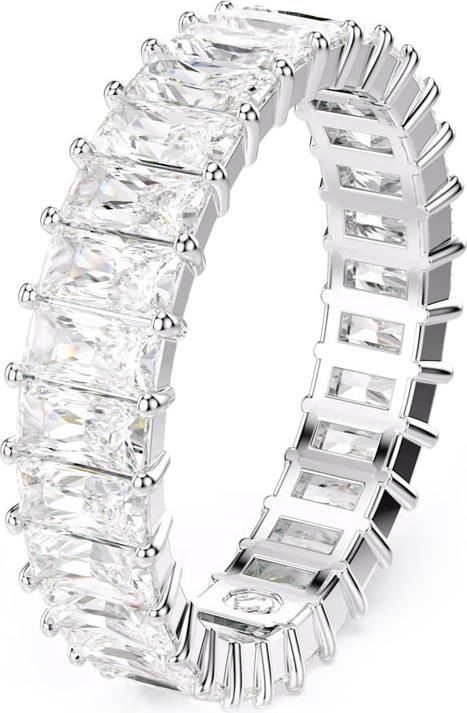 Produktbild Swarovski Matrix Ring Baguette Schliff Weiss (52)