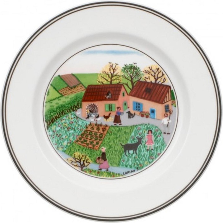 Brotteller Bauernhof Design Naif (1 x, 17 cm)