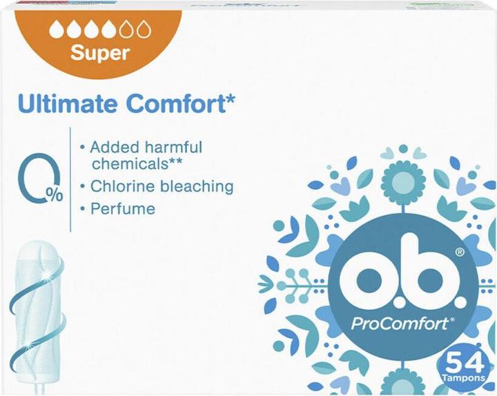 o.b. PROCOMFORT SUPER tampón 54 u (54 x)