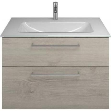 burgbad, Badmöbelset, Eqio Glas-Waschtisch inklusive Waschtischunterschrank, Breite 920 mm