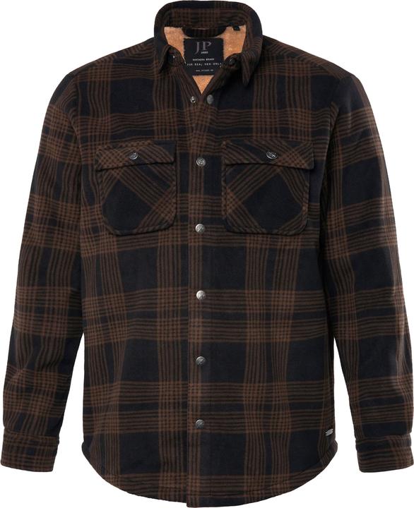 Produktbild JP1880 JP 1880 Karofleece-Overshirt, Workwear, Webfell-Futter, bis 7 XL (4XL)