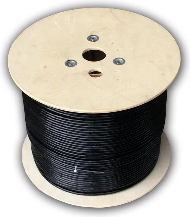 Actual product image OEM DATACOM S/FTP drát CAT7 PE,Fca 500m cívka, plášť černý OUTDOOR (S/FTP, CAT7, 500 m)