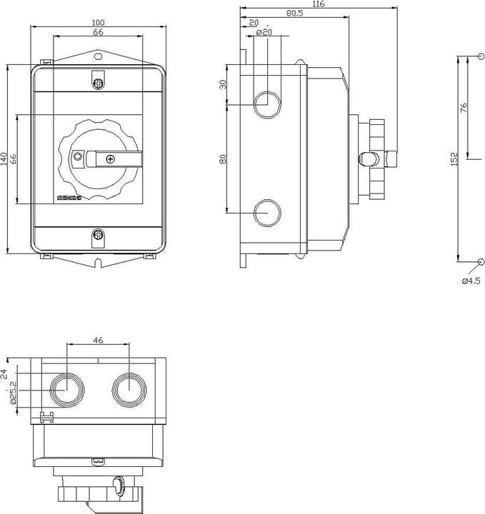 Nutritional values and ingredients Siemens Switch disconnector 3-pole