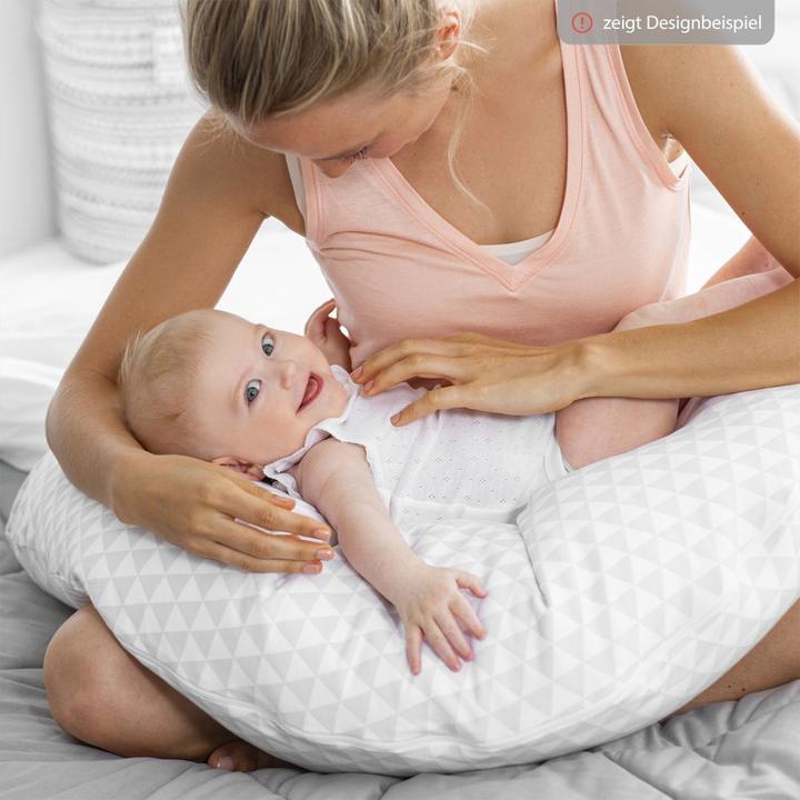 Actual product image Julius Zöllner Cotton muslin nursing cushion in denim (75 cm)