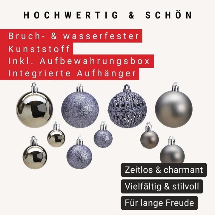 Image du produit Woma Ensemble de boules de Noël (100 x)