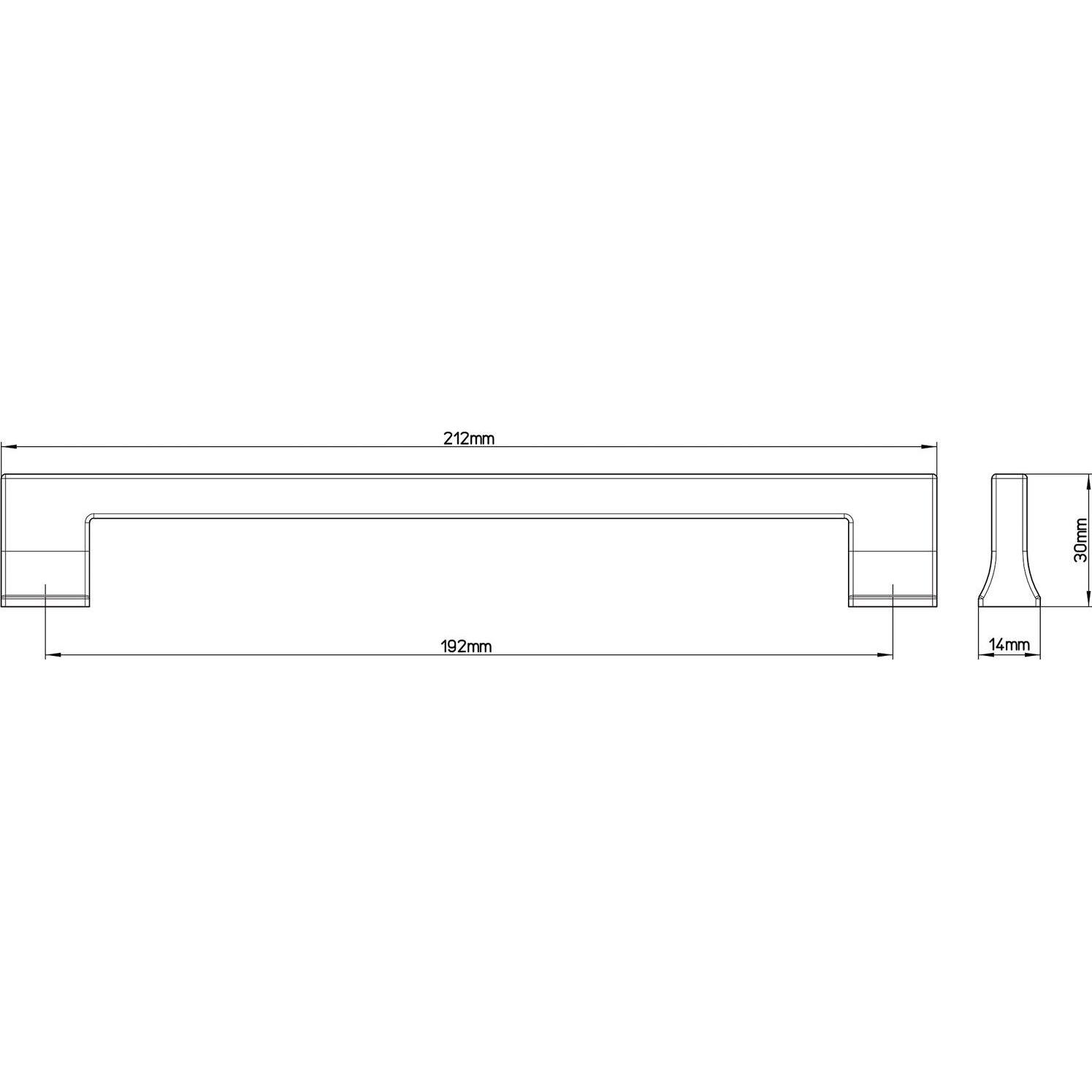 Thumbnail - Siro, Möbelgriff, Möbelgriff Beres LA 192 mm, Breite 212 mm, messing schwarz gebürstet
